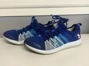 Under Armour GGS Infinity Sneaker Blue/White Girls Size 4 Youth Pre-Owned - Picture 1 of 10