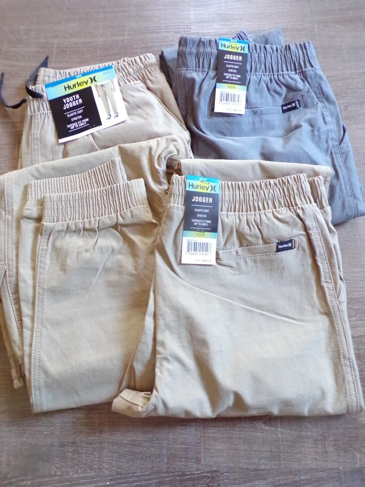 Pantalones de chándal Hurley para niños talla 10/12 en gris o tostado-nuevos con etiquetas Foto 1 de 1