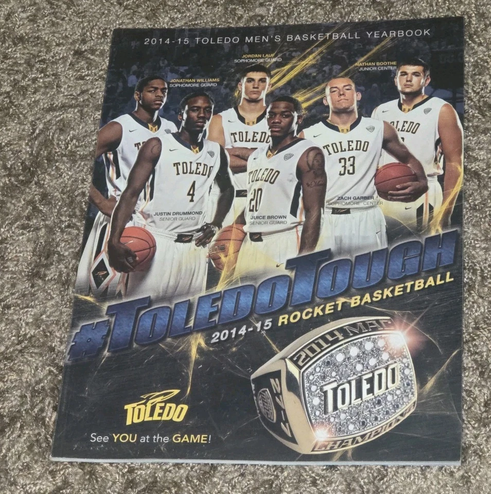 2014-2015 UNIVERSITY OF TOLEDO Ohio COLLEGE BASKETBALL GAME MAGAZINE PROGRAM VTG - Image 1 of 1