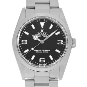 ROLEX Explorer I 14270 schwarzes gefrorenes Zifferblatt komplett Tritium einz... - Bild 1 von 11
