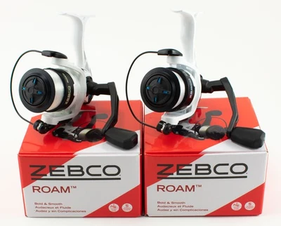 (LOT OF 2) ZEBCO ROAM 30 BLUE 5.2:1 GEAR RATIO ROAMBL30 SPINNING REEL 21-41493 - Image 1 of 2