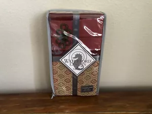 Waterford Glenhaven Cuscino Standard Finta Rosso Cammello Oro Jacquard - Foto 1 di 4