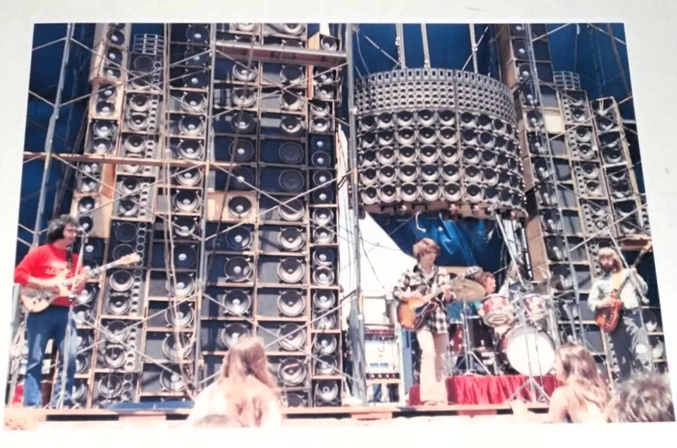 Grateful Dead Jerry Garcia / Bob Weir WALL OF SOUND 1974 Color Poster 19" x 13" - Image 1 of 2