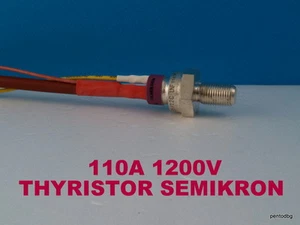 POWER THYRISTOR SKT 55/12C UNF SEMIKRON 110A 1200V ORIGINAL STOCK ANTIGUO RARO - Imagen 1 de 9