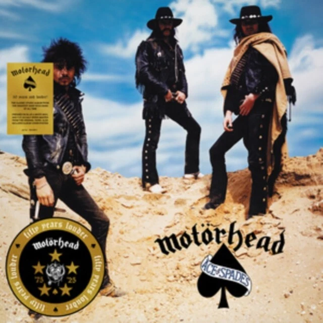 Motorhead 'Ace of Spades' (50th Anniversary) LP Blue & White Vinyl poster