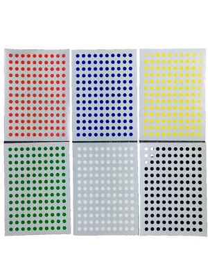 2340 PCS Colored Dot Stickers 1.4" Color Round Circle Stickers JAPAN NEW - Image 1 of 2