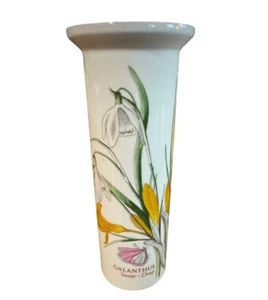 VTG Portmeirion Botanic Garden 5" 1972 Bud Vase Crocus Galanthus Crocus Snow-Dr - Picture 1 of 8