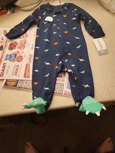 Bebé Niño Dinosaurio Dormir De Carters Talla 3M - Imagen 1 de 2
