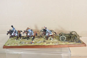 HISTOREX NAPOLEONIC FRENCH ARTILLERY DETACHMENT TRANSPORTING CANNON DIORAMA nz - Picture 1 of 11