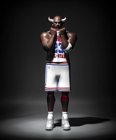 In-StockFools Paradise NBA Michael Jordan XL 23 Two Three All-Star Vinyl Toy Cover