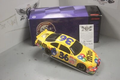 2000 Ken Schrader M&M's 1/24 Action Black Window Bank Diecast Autographed - Image 1 of 2