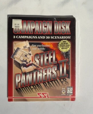 SSI Computer Wargame Steel Panthers II - Campaign Disk Brand New in Wrap - Image 1 of 2