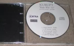 KURUPT CD Ride Wit Us 5 Track Promo Single With ANTCD1207 RARE - Picture 1 of 1