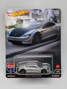 Hot Wheels Premium - Tesla Roadster - 2022 Car Culture American Scene 5/5 - Picture 1 of 6