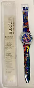Swatch Watch 1996 Valentines Day 'Romeo & Juliet' GN162, Box and Instructions - Picture 1 of 2