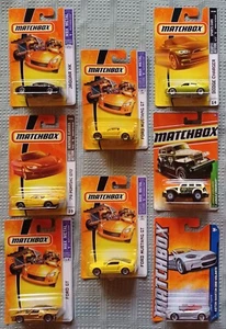 Matchbox Lot of 8 2006 2007 2008 2011 Jaguar XK Ford GT Mustang Aston Martin DBS - Picture 1 of 10