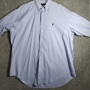 Ralph Lauren Dress Shirt Oxford Button Down Yarmouth Blue 16 1/2 34 35 Business - Picture 1 of 10