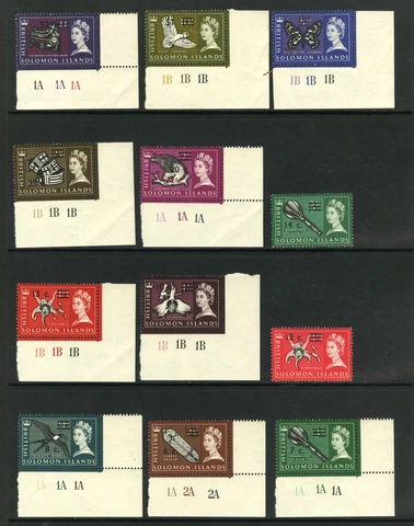 M6128 British Solomon Islands/Solomon islands 1966-67 SG135B/52B - Definitives Cover