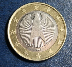 1 Euro Coin   (Germany, 2002, STUTTGARD "F")  *Very Rare*. - Picture 1 of 10