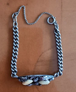 Trachten Antik - Armband, Grandeln, Eichenlaub 800 Silber mit Sicherheitskette - Bild 1 von 7