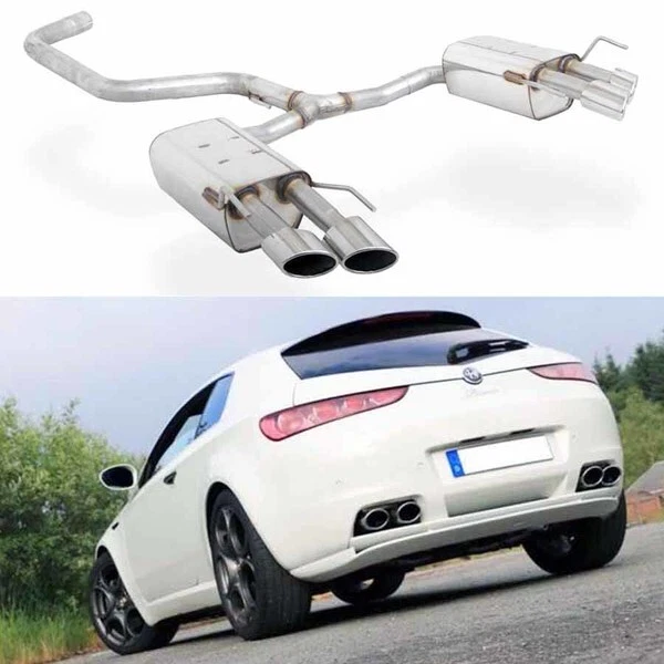 Fox Duplex Scarico Sportivo Silenziatore ALFA ROMEO Brera 939 dx SX je 2x106x71