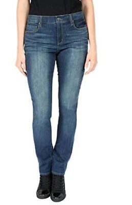 DKNY 牛仔裤女士 Soho 紧身牛仔裤中夏天空 — 第 1/2 张图片