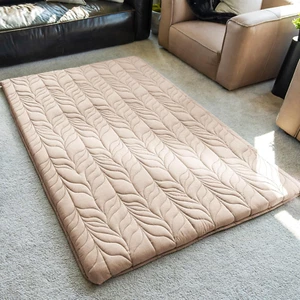 Japanese Floor Mattress Futon Mattress Queen Size, Thicken Roll up Tatami Mat W/ - Picture 1 of 6