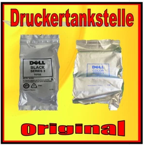 Original Inks Cartridge Dell Series 3 Black Color T0722 T0602 J740 - Picture 1 of 4