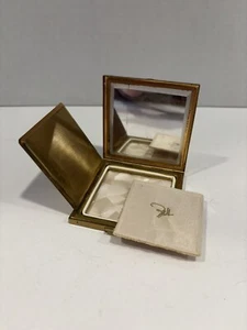Vintage Zell Fifth Avenue Makeup Mirror Compact W/Poof/Puff - Picture 1 of 14