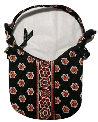 Vera Bradley Mini Bolso Hobo Pirueta Negro Rojo Floral ¡Nuevo! Foto 1 de 2
