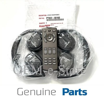 Lexus LX570 2013-2017 trasero DVD entretenimiento 2 auriculares inalámbricos + control remoto OEM Foto 1 de 4