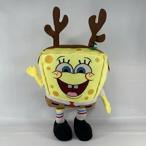Gemmy Spongbob Squarepants Plush Standing Rudolph Reindeer Christmas 2022 16" - Picture 1 of 11