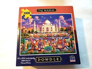 Dowdle 1000 Piece Taj Mahal Jigsaw Puzzle 191/4 X 26 5/8 in MADE IN USA - Picture 1 of 4
