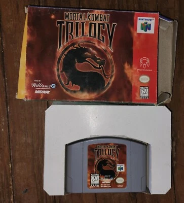 Used Nintendo 64 Vintage, Authentic Mortal Kombat Trilogy Game with Box ! - Image 1 of 2