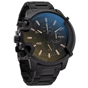 Orologio Cronografo Diesel Griffed Uomo Lefty Nero Acciaio DZ4529 Nuovo - Foto 1 di 4