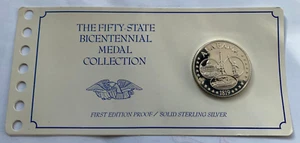 Medalla estatal de plata esterlina Franklin Mint ALABAMA 500 granos = 1,143 onzas - Imagen 1 de 3