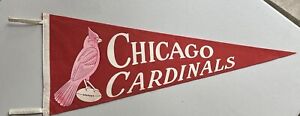 1950’s Original CHICAGO CARDINALS Football Pennant NFL Comiskey Park Collection