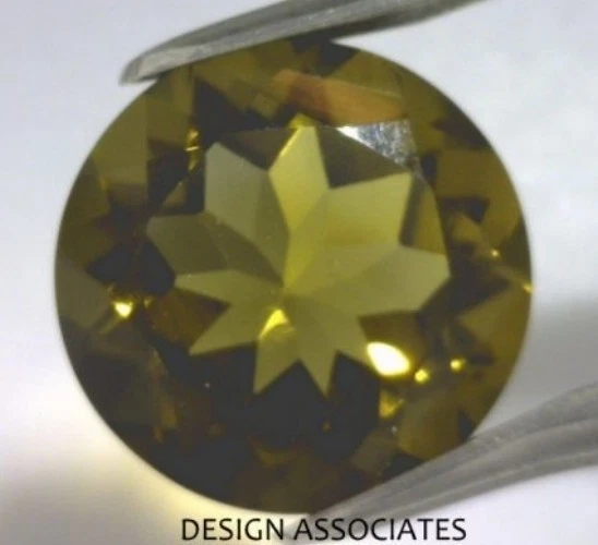 OLIVE QUARTZ RARE 6 MM ROUND CUT ALL NATURAL OUTSTANDING COLOR LOT 4362 - Image 1 of 1