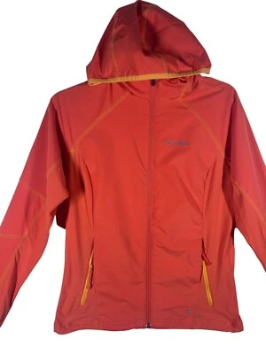 Columbia Hooded Jacket Omni-Shield Women's Medium Orange Water-Resistant Pockets - Image 1 of 4