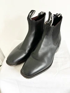 RM WILLIAMS Longhorn Boots Size 6H Mens Black Craftsman Leather Boots - Picture 1 of 9