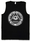 Illuminati Eye Tank Top Vest Society Free Masons Loge Lodge Illumiatus Secret