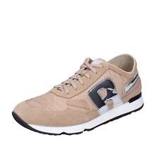 BH398 RUCOLINE  Shoes Men Beige Sneakers Suede Textile Round Toe No Casual Casua