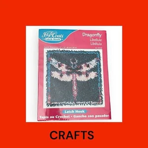 J&P Coats Dragonfly Latch Hook Kit - Picture 1 of 5