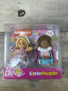 Fisher-Price Little People Barbie Figur 2 Stück Mädchen im Rollstuhl 2022 NEU - Bild 1 von 2