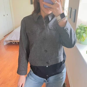 Comme Des Garcons Paneled Two Layer Cardigan Jacket Gray Size Medium - Picture 1 of 7