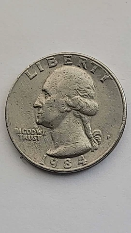 1984 P Quarter Strike error. In God We Trust Missing letters filled P off center Cover