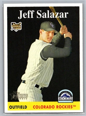 Jeff Salazar 2007 Topps Heritage Colorado Rockies #466 RC - Image 1 of 2
