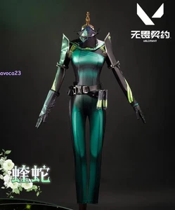 VALORANT Víbora Disfraz Completo Cosplay Conjunto Completo Body Uniforme Regalo de Cumpleaños - Imagen 1 de 19