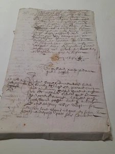 1634. Alte Handschrift. 4 beschriebene Blätter. - Bild 1 von 5