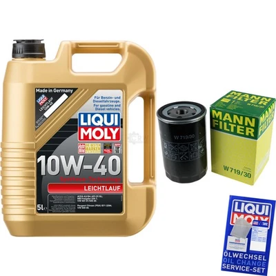 INSPEKTIONSKIT FILTER LIQUI MOLY ÖL 5L 10W-40 für VW Golf IV 1J1 1.6 2.0 1.8 T - Bild 1 von 4